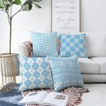 - Sonil-K4luset409-Gorsel1 - Realhomes 4'lü Çift Taraflı Renkli Zemin Üzerinde Geometrik Çizimli Modern Şönil Yastık Kırlent Kılıf Seti Realhomes