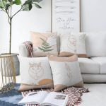 - Sonil-K4luset417-Gorsel1 - Realhomes 4'lü Çift Taraflı Renkli Zemin Üzerinde Onedraw Çizimli Modern Şönil Yastık Kırlent Kılıf Seti Realhomes