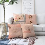 - Sonil-K4luset422-Gorsel1 - Realhomes  4'lü Çift Taraflı Renkli Zemin Üzerinde Onedraw Çizimli Modern Şönil Yastık Kırlent Kılıf Seti Realhomes