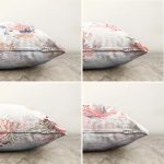 - Sonil-K4luset423-Gorsel2 - Realhomes 4'lü Çift Taraflı Beyaz Zemin Üzerinde Onedraw Çizimli Modern Şönil Yastık Kırlent Kılıf Seti Realhomes