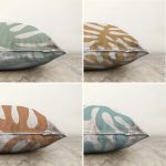 - Sonil-K4luset425-Gorsel2 - Realhomes 4'lü Çift Taraflı Renkli Zemin Üzerinde Onedraw Çizimli Modern Şönil Yastık Kırlent Kılıf Seti Realhomes