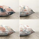 - Sonil-K4luset432-Gorsel2 - Realhomes 4'lü Çift Taraflı Renkli Zemin Üzerinde Onedraw Çizimli Modern Şönil Yastık Kırlent Kılıf Seti Realhomes