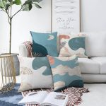 - Sonil-K4luset433-Gorsel1 - Realhomes  4'lü Çift Taraflı Renkli Zemin Üzerinde Onedraw Çizimli Modern Şönil Yastık Kırlent Kılıf Seti Realhomes