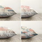 - Sonil-K4luset434-Gorsel2 - Realhomes  4'lü Çift Taraflı Renkli Zemin Üzerinde Onedraw Çizimli Modern Şönil Yastık Kırlent Kılıf Seti Realhomes