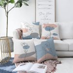 - Sonil-K4luset435-Gorsel1 - Realhomes  4'lü Çift Taraflı Renkli Zemin Üzerinde Onedraw Çizimli Bayan Silüeti Modern Şönil Yastık Kırlent Kılıf Seti Realhomes