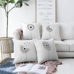 - Sonil-K4luset446-Gorsel1 - Realhomes  4'lü Çift Taraflı Beyaz Zemin Üzerinde Çiçek Desenli Modern Şönil Yastık Kırlent Kılıf Seti Realhomes