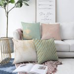 - Sonil-K4luset567-Gorsel1 - Realhomes 4'lü Çift Taraflı Renkli Zemin Üzerinde Gold Detaylı Mermer Desenli Modern Şönil Yastık Kırlent Kılıf Seti Realhomes