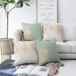 - Sonil-K4luset568-Gorsel1 - Realhomes  4'lü Çift Taraflı Renkli Zemin Üzerinde Gold Detaylı Mermer Desenli Modern Şönil Yastık Kırlent Kılıf Seti Realhomes