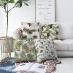 - Sonil-K4luset574-Gorsel1 - Realhomes  Çift Taraflı 4'lü Yılbaşı Temalı Kozalak ve Yapraklı Kombin Modern Şönil Yastık Kırlent Kılıfı Realhomes