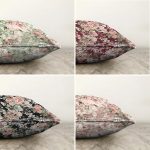 - Sonil-K4luset579-Gorsel2 - Realhomes 4'lü Çift Taraflı Rengarenk Zemin Üzerinde Çiçek Desenli Modern Şönil Yastık Kırlent Kılıf Seti Realhomes