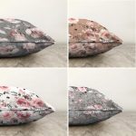 - Sonil-K4luset585-Gorsel2 - Realhomes  4'lü Çift Taraflı Rengarenk Zemin Üzerinde Çiçek Desenli Modern Şönil Yastık Kırlent Kılıf Seti Realhomes