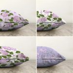 - Sonil-K4luset588-Gorsel2 - Realhomes  4'lü Çift Taraflı Renkli Zemin Üzerinde Ortanca Çiçeği Desenli Modern Şönil Yastık Kırlent Kılıf Seti Realhomes