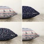 - Sonil-K4luset618-Gorsel2 - Realhomes 4'lü Çift Taraflı Renkli Zemin Üzerinde Denizci Desenli Modern Şönil Yastık Kırlent Kılıf Seti Realhomes