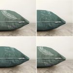 - Sonil-K4luset624-Gorsel2 - Realhomes  4'lü Çift Taraflı Renkli Zemin Üzerinde Onedraw Çizimli Yaprak Desenli Modern Şönil Yastık Kırlent Kılıf Seti Realhomes