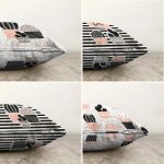 - Sonil-K4luset627-Gorsel2 - Realhomes  4'lü Çift Taraflı Beyaz Zemin Üzerinde Onedraw Çizimli Kaktüs Desenli Modern Şönil Yastık Kırlent Kılıf Seti Realhomes