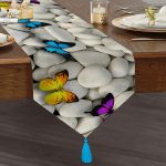 - UcgenRunner-12-Gorsel1 - Realhomes  RealHomes Dijital Baskılı Özel Tasarım Püsküllü Şönil Üçgen Runner Realhomes