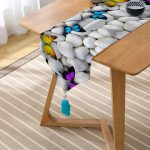 - UcgenRunner-12-Gorsel2 - Realhomes  RealHomes Dijital Baskılı Özel Tasarım Püsküllü Şönil Üçgen Runner Realhomes