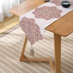 - UcgenRunner-148-Gorsel2 - Realhomes  Modern Desenli Dijital Baskılı Dekoratif Püsküllü Şönil Üçgen Runner Realhomes