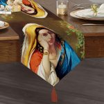 - UcgenRunner-1555-Gorsel1 - Realhomes Realhomes Özel Tasarım Dijital Baskılı Modern Püsküllü Şönil Üçgen Runner Realhomes