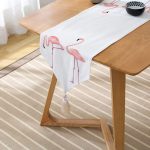 - UcgenRunner-2010-Gorsel2 - Realhomes  Pembe Flamingo Desenli Dijital Baskılı Püsküllü Şönil Üçgen Runner Realhomes