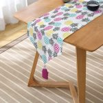 - UcgenRunner-2013-Gorsel2 - Realhomes  Renkli Ananas Desenli Dijital Baskılı Püsküllü Şönil Üçgen Runner Realhomes