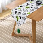 - UcgenRunner-2035-Gorsel2 - Realhomes  Realhomes Kaktüs Desenli Dekoratif Özel Tasarım Püsküllü Şönil Üçgen Runner Realhomes