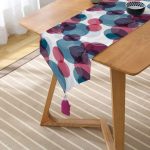 Livense Renkli Yuvarlak Desenli Püsküllü Şönil Üçgen Runner Realhomes