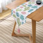 - UcgenRunner-2089-Gorsel2 - Realhomes  Kaktüs Desenli Renkli Modern Püsküllü Şönil Üçgen Runner Realhomes