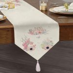 - UcgenRunner-2111-Gorsel1 - Realhomes  Özel Tasarım Kuş Desenli Dijital Baskılı Modern Püsküllü Şönil Üçgen Runner Realhomes