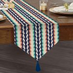 - UcgenRunner-2197-Gorsel1 - Realhomes Livense Özel Tasarım Dijital Baskılı Modern Püsküllü Şönil Üçgen Runner Realhomes