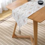 - UcgenRunner-2208-Gorsel2 - Realhomes  Özel Tasarım Çiçek Resimli Dijital Baskılı Bakılı Modern Püsküllü Şönil Üçgen Runner Realhomes