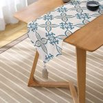 - UcgenRunner-2213-Gorsel2 - Realhomes  Etnik Motifli Dijital Baskılı Dekoratif Püsküllü Şönil Üçgen Runner Realhomes