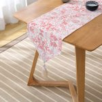 - UcgenRunner-2242-Gorsel2 - Realhomes Pembe Yaprak Temalı Dijital Baskılı Püsküllü Şönil Üçgen Runner Realhomes