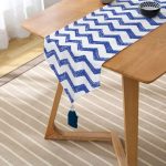 - UcgenRunner-2257-Gorsel2 - Realhomes  Püskürtme Desenli Zigzag Temalı Dijital Baskılı Püsküllü Şönil Üçgen Runner Realhomes