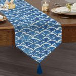 - UcgenRunner-2297-Gorsel1 - Realhomes  Modern Geometrik Resimli Dijital Baskılı Püsküllü Şönil Üçgen Runner Realhomes