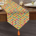 - UcgenRunner-233-Gorsel1 - Realhomes  Realhomes Özel Tasarım Dijital Baskılı Modern Püsküllü Şönil Üçgen Runner Realhomes