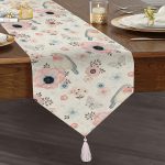 - UcgenRunner-2373-Gorsel1 - Realhomes Pudra Mavi Kelebek Çiçek Modern Dijital Baskılı Püsküllü Şönil Üçgen Runner Realhomes