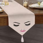 - UcgenRunner-238-Gorsel1 - Realhomes RealHomes Dijital Baskılı Dekoratif Püsküllü Şönil Üçgen Runner Realhomes