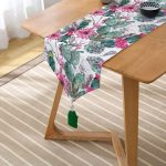 - UcgenRunner-2400-Gorsel2 - Realhomes Mint Yeşili Çöl Bitkisi Modern Püsküllü Şönil Üçgen Runner Realhomes