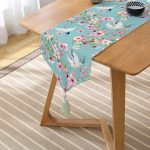 - UcgenRunner-2444-Gorsel2 - Realhomes  Ebabil Kuşları Motifli Dekoratif Püsküllü Şönil Üçgen Runner Realhomes