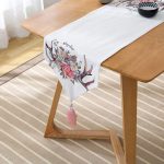 - UcgenRunner-2449-Gorsel2 - Realhomes Stay True Motifli Kavaniçe Desenli Dijital Baskılı Püsküllü Şönil Üçgen Runner Realhomes