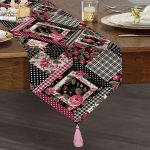 - UcgenRunner-2461-Gorsel1 - Realhomes Ekosa Desenli Geometrik Şekiller Dijital Baskılı Püsküllü Şönil Üçgen Runner Realhomes