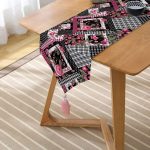 - UcgenRunner-2461-Gorsel2 - Realhomes Ekosa Desenli Geometrik Şekiller Dijital Baskılı Püsküllü Şönil Üçgen Runner Realhomes