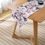 Toplu Kavaniçe Çiçek Baskılı Dijital Baskılı Püsküllü Şönil Üçgen Runner Realhomes