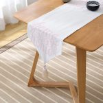 Pudra Home Sweet Home Dijital Baskılı Püsküllü Şönil Üçgen Runner Realhomes