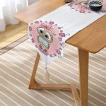 RealHomes Dijital Baskılı Özel Tasarım Püsküllü Şönil Üçgen Runner Realhomes