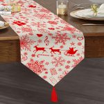 - UcgenRunner-3027-Gorsel1 - Realhomes  RealHomes Özel Tasarımlı Dijital Baskılı Dekoratif Püsküllü Şönil Üçgen Runner Realhomes