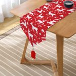 - UcgenRunner-3062-Gorsel2 - Realhomes RealHomes Özel Tasarımlı Dijital Baskılı Dekoratif Püsküllü Şönil Üçgen Runner Realhomes