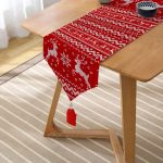 Realhomes Özel Tasarım Dijital Baskılı Modern Püsküllü Şönil Üçgen Runner Realhomes