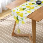 - UcgenRunner-3095-Gorsel2 - Realhomes  Realhomes Beyaz Zeminde Limonlar Desenli Dijital Baskılı Özel Tasarım Püsküllü Şönil Üçgen Runner Realhomes